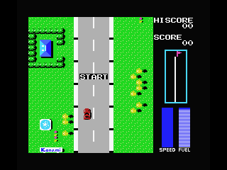 Road Fighter screenshot 3 for MSX